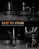 GMWD Air Rowing Machines for Home, 10-Level Adjustable Resistance Professional Rower Machine with Performance Monitor, Ergonomic Comfort Seat, Device Holder & Easy Storage, Lava Flow Series