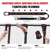 Pull Up Assistance Bands 260lbs, Heavy Pull Up Bands Resistance Bands for Pull Ups Working Out with Feet Rest, Pull Up Bar Bands Assistance Bands, Height Adjustable