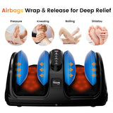 TISSCARE Foot Massager for Neuropathy: Shiatsu Feet Massager with Heat for Plantar Fasciitis, Pain Relief, Circulation, Deep Kneading Relaxation Gift for Women Men