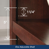 Sauder Miscellaneous Storage 2-Shelf Bookcase/ book shelf, Select Cherry