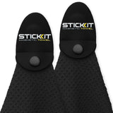 STICKIT Magnetic Towel, Black | 2-Pack | Industrial Strength Magnet for Strong Hold to Golf Carts or Clubs