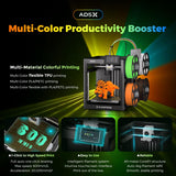 AD5X Multi-Material 3D Printer 4-Color Printing, 600mm/s Speed 1-Click Print with DIY IFS Creations