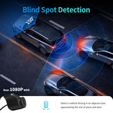 KCV 4K Mirror Dash Cam for Ford Mustang 2015-2023, Front 4K + Rear 1080P Camera, Integrated Replacement OEM Look, Plug & Play, Includes Free 64GB Card