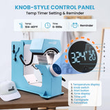Auto Hat Heat Press Machine for Caps with 3pcs Interchangeable Platens 3-in-1 Automatic Cap Press