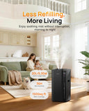 Mifasol Humidifier Large Room, 5.3Gal/20L Warm & Cool Mist Humidifiers for Home 1500 sq ft, Whole House Humidifier, Humidifiers for Bedroom Home Plants Office Large Areas, Black