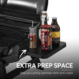 2-Burner Tabletop Propane Gas Grill with Foldable Side Tables, Portable Grill with 17,000 BTUs & 370 Sq. In. Royal Gourmet