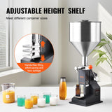 VEVOR Manual Paste Liquid Filling Machine, 5-100ml Adjustable Bottle Filling Machine, Stainless Steel Liquid Filler with 11.5L Hopper for Milk Water Juice Essential Oil Shampoo Cosmetic Honey VEVOR