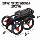 Bag Boy Quad XL Disc Golf 4 Wheel Push Cart Bag Boy