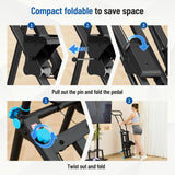 HXD-ERGO Stair Stepper for Home, 6 Adjustable Resistance Vertical Climber Cardio Exercise Machine, Folding Stair Climber for Full Body Workout with Adjustable Handlebar