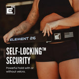 Self-Locking Weight Lifting Belt - Premium Weightlifting Belt for Serious Functional Fitness, Power Lifting, and Olympic Lifting Athletes - Training Belts for Men and Women (Large, Black Custom Patch)