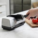 Chef'sChoice 15XV Professional Electric Knife Sharpener with Durable Metal Housing & 100-Percent Diamond Abrasives and Precision Angle Guides for Straight Edge and Serrated Knives, 3-Stage, Metallic