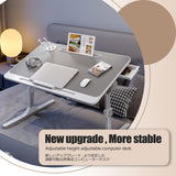 60×40cm Foldable Lap Desk, Portable Bed Tray Table for Laptop Work & Movies