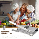CGOLDENWALL Manual Ribs Meat Slicer Household Stainless Steel Small Bone Cutting Slicing Machine Chicken Lamb Chops Ribs Herb Pastry Cutter for Home Cooking