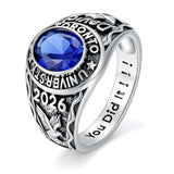 Oseew 2027 Men Custom Pattern Graduation Ring Gift Box Style3