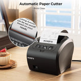 Receipt Printer with USB Port, 80mm WiFi POS Printer Works with Mac Windows Chromebook Linux Cash Drawer