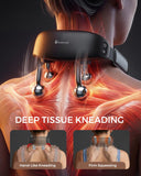 Upgraded Neck Massager for Pain Relief Deep Tissue, Cordless Neck and Shoulder Massager with Heat, 5 Modes Deep Tissue Kneading, Portable Shiatsu Massager for Back Leg Muscles, Home Office Travel Use