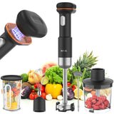 Cordless Stick Immersion Blender 5-in-1, Ritus 13000RPM Soup Blender Rechargeable Handheld Mixer For Baby Food & Smoothies
