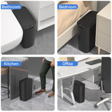 FRESHLIX 5 Gallon Motion Sensor Bathroom Automatic Trash Can with Lid (5 Gallon Black)