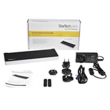 StarTech.com Triple Monitor USB 3.0 Docking Station, 2x 4K DisplayPort & HDMI, USB Type A Universal Laptop