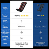 Air Compression Recovery System for Foot and Leg - Professional Sequential Massage Boots with Cordless Design & 5 Pressure Levels -Circulation & Pain Relief for Athletes, Runners, Seniors (Large)