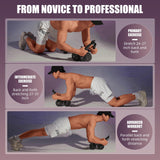 Uota Ab Roller Wheel with Elbow Support, Automatic Rebound Abdominal Wheel,Ab Roller for Abdominal Exercise Machine,Abs Workout Equipment,Trainer Fitness Belly Training for Men & Women Uota