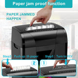 Woolsche Paper Shredder, 18-Sheet Cross Cut with 5.28-Gallon Pull Out Bin, P-4 Security Level, Shred Paper and Credit Card and CD
