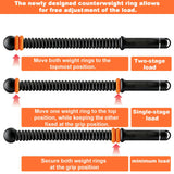 Ropeless Battle Ropes - Load-Adjustable, Slip-Resistant Design, Portable & Easy to Store | Battle Ropes for Home Gym,| Ideal for Fitness Enthusiasts, Beginners & Busy Professionals (Black)