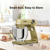 8.45 QT All Metal Stand Mixer,10 Speed Large Capacity Kitchen Mixer with Digital Timer & Tilt-Head, Electric Mixer with Whisk Dough Hook Mixing Beater for Baking (Champagne)