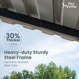 PHI VILLA 10x15 Carport, Metal Carports Canopy Heavy Duty Car Port Garage