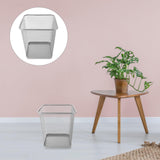 jojofuny Wire Mesh Wastebasket with Solid Base for Office