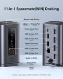 Baseus Spacemate Docking Station, 11-in-1 USB-C Dock for Windows Laptop