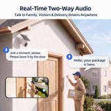Security Cameras Wireless Outdoor, No Subscription 4-Cam System with Hub