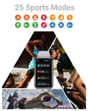 Amzhero Health Fitness Tracker with 24/7 Heart Rate, Blood Oxygen, Blood Pressure, Sleep Tracker, 5ATM Waterproof Activity Trackers with Step Tracker, Pedometer (S & L Bands Included)