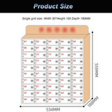 Wall Mounted Cell Phone Storage Box with Lock and Keys, 60 Compartments