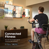 Sunny Health & Fitness Foldable Magnetic Stationary Exercise X-Bike Pro, 300 LB Capacity, Low-Impact, 14-Level Resistance, Ergonomic Support, SunnyFit App Enhanced Connectivity - SF-B223012 Sunny Health & Fitness