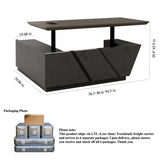 Adjustable Executive Desk - Luxury L Shaped Desk with Drawers, Large Table with File Cabinets