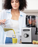 TUUMIIST Cold Press Juicer Machines 6.5'' Large Feed Chute for Whole Fruits & Vegetables, High Juice Yield, Easy to Clean