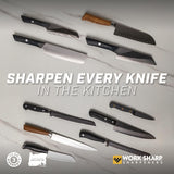 Work Sharp Electric Kitchen Knife Sharpener - Get knives ready for cookouts and BBQ's- Fits in Kitchen Drawer, Sharpens every time, fast & easy