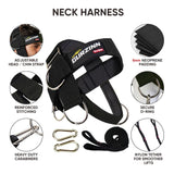 Neck Harness Weight Lifting Padded Strength Trainer-Improve Neck Strength and Reduce Neck Pain,Neck Trainer with 40 inch/100 cm Heavy Duty Rope,Adjustable & Omnidirectional Neoprene Strap, Neck Harness for Gym & Home Use GurZinn