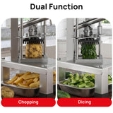 ARINOO French Fry Cutter,Professional Potato Cutter Slicer with Stainless Steel Blades,Stainless Steel Vegetable Chopper for Potato,Carrot,Cucumber,Onion,Home Use(3/8", 1/2", 1/4" Blades)