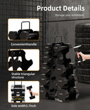 okugafit Dumbbell Rack Stand Only, 5 Tier Compact A-Frame Dumbbell Rack with Upgraded Handle, Weight Rack for Dumbbells, Dumbbell Rack for Home Gym Space (Not Included Dumbbells) okugafit