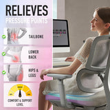 SUNROX Cooling Gel Memory Foam Chair Cushions, 2.6" Thick U-Shaped Dual