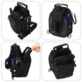 7 Pcs Fishing Tool Kit Fishing Pliers Kit Fishing Gear and Equipment Fishing Pliers Tackle (Black) Hungdao