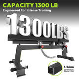 HANDBODE Adjustable Weight Bench for Full Body Workout, 1300 lb Weight Capacity Bench Press Bench of Home Gym Strength Training, Incline Upright Flat Utility Workout Bench with 50 lb Dumbbells