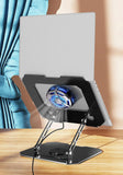360°Rotatable Laptop Stand Foldable Carbon Steel Tablet Holder for Desk