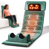 Himouta Full Body Massage Mat with Heat, Detachable Massager Pad Deep Tissue Pain Relief,10 Vibrating Motors for Relaxation at Home or Office