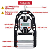 (NEW) GD DYNO-200 Digital Hand Dynamometer Grip Strength Measurement Electronic Hand Grip Strength Tester Grip Strengthener Hand Exerciser 440 Lbs (200 Kgs) GD