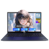 NIMO 15.6" FHD IPS Ultra-Light Laptop, Intel Hexa Cores I3 (Up to 4.4GHz, beat i7-1165G7), 65W PD Fast Charge, 8GB RAM 256GB SSD, Backlit Keyboard, Fingerprint PC for Campus Nomad & Remote Work