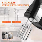Electric Hand Mixer, 5-Speed Food Mixer Cake Mixer with 304 Stainless Steel Whisk Beaters GUALIU