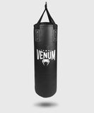 Venum Origins Punching Bag (Ceiling Mount Included) - Black/White 70 lbs